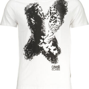 CAVALLI CLASS T-SHIRT MANICHE CORTE UOMO BIANCO
