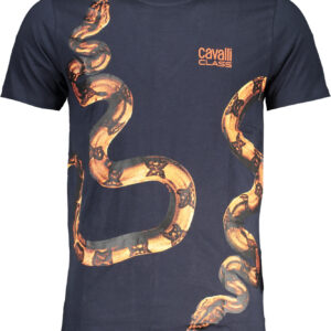 CAVALLI CLASS T-SHIRT MANICHE CORTE UOMO BLU