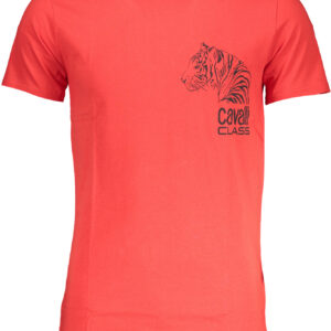 CAVALLI CLASS T-SHIRT MANICHE CORTE UOMO ROSSO