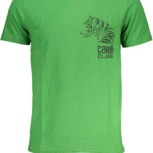 CAVALLI CLASS T-SHIRT MANICHE CORTE UOMO VERDE