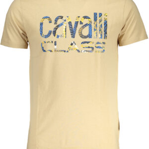 CAVALLI CLASS T-SHIRT MANICHE CORTE UOMO BEIGE