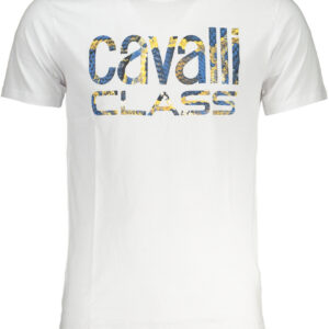 CAVALLI CLASS T-SHIRT MANICHE CORTE UOMO BIANCO