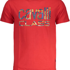 CAVALLI CLASS T-SHIRT MANICHE CORTE UOMO ROSSO