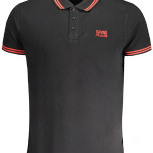 CAVALLI CLASS POLO MANICHE CORTE UOMO NERO