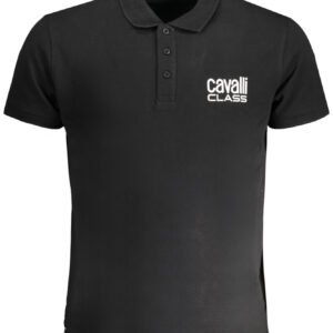 CAVALLI CLASS POLO MANICHE CORTE UOMO NERO
