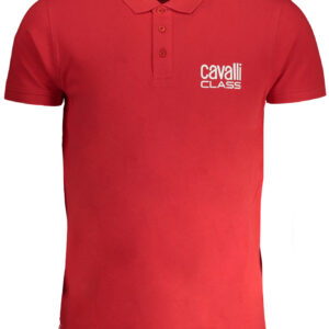 CAVALLI CLASS POLO MANICHE CORTE UOMO ROSSO