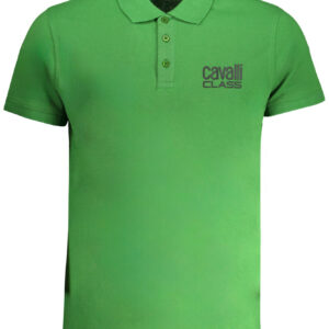 CAVALLI CLASS POLO MANICHE CORTE UOMO VERDE