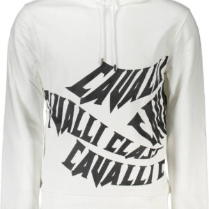 CAVALLI CLASS FELPA SENZA ZIP UOMO BIANCO