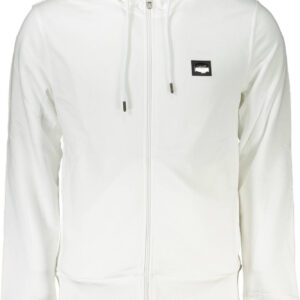 CAVALLI CLASS FELPA CON ZIP UOMO BIANCO