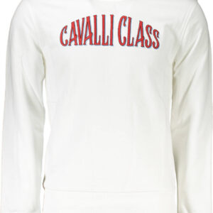 CAVALLI CLASS FELPA SENZA ZIP UOMO BIANCO