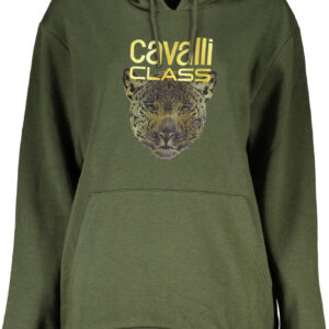 CAVALLI CLASS FELPA SENZA ZIP DONNA VERDE