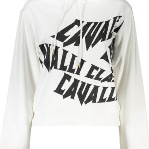 CAVALLI CLASS FELPA SENZA ZIP DONNA BIANCO