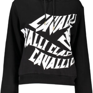 CAVALLI CLASS FELPA SENZA ZIP DONNA NERO