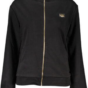 CAVALLI CLASS FELPA CON ZIP DONNA NERO