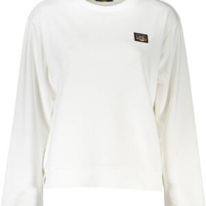 CAVALLI CLASS FELPA SENZA ZIP DONNA BIANCO