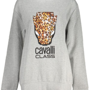 CAVALLI CLASS FELPA SENZA ZIP DONNA GRIGIO