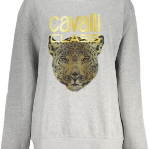 CAVALLI CLASS FELPA SENZA ZIP DONNA GRIGIO