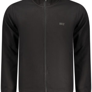RIFLE FELPA CON ZIP UOMO NERO