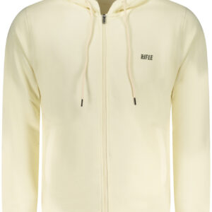 RIFLE FELPA CON ZIP UOMO BIANCO