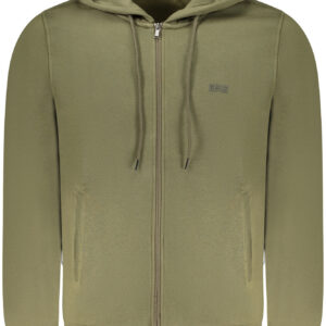 RIFLE FELPA CON ZIP UOMO VERDE