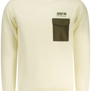 RIFLE FELPA SENZA ZIP UOMO BIANCO