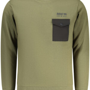 RIFLE FELPA SENZA ZIP UOMO VERDE
