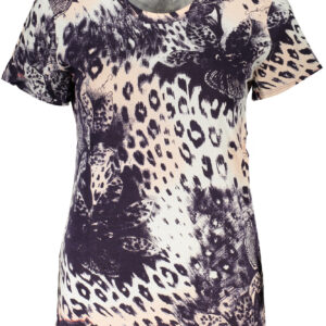 CAVALLI CLASS T-SHIRT MANICHE CORTE DONNA ROSA