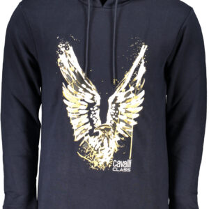 CAVALLI CLASS FELPA SENZA ZIP UOMO BLU