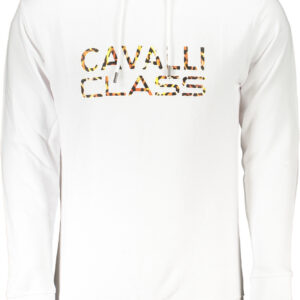 CAVALLI CLASS FELPA SENZA ZIP UOMO BIANCO