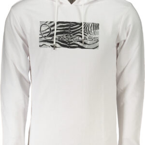 CAVALLI CLASS FELPA SENZA ZIP UOMO BIANCO