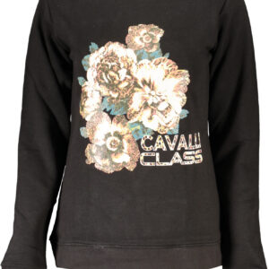 CAVALLI CLASS FELPA SENZA ZIP DONNA NERO