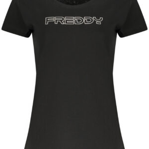 FREDDY T-SHIRT MANICHE CORTE DONNA NERO