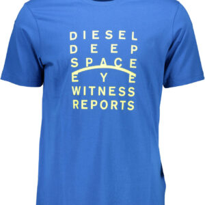 DIESEL T-SHIRT MANICHE CORTE UOMO BLU