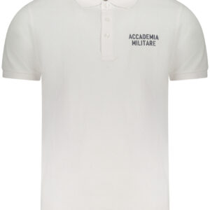 ACCADEMIA MILITARE POLO MANICHE CORTE UOMO BIANCO