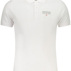 ACCADEMIA MILITARE POLO MANICHE CORTE UOMO BIANCO