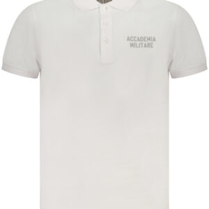 ACCADEMIA MILITARE POLO MANICHE CORTE UOMO BIANCO