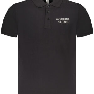 ACCADEMIA MILITARE POLO MANICHE CORTE UOMO NERO
