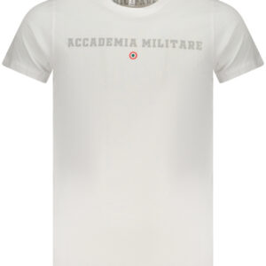 ACCADEMIA MILITARE T-SHIRT MANICHE CORTE UOMO BIANCO