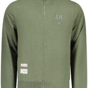 ACCADEMIA MILITARE FELPA CON ZIP UOMO VERDE