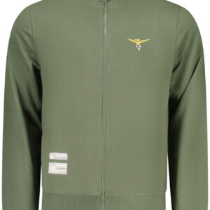 ACCADEMIA MILITARE FELPA CON ZIP UOMO VERDE