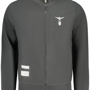 ACCADEMIA MILITARE FELPA CON ZIP UOMO NERO