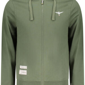 ACCADEMIA MILITARE FELPA CON ZIP UOMO VERDE