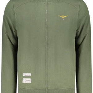 ACCADEMIA MILITARE FELPA CON ZIP UOMO VERDE