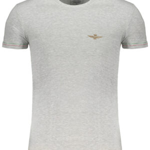 AERONAUTICA MILITARE T-SHIRT MANICHE CORTE UOMO GRIGIO