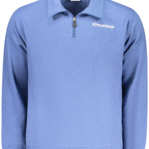 SUPERGA FELPA SENZA ZIP UOMO AZZURRO