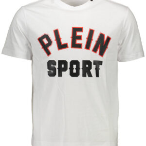 PLEIN SPORT T-SHIRT MANICHE CORTE UOMO BIANCO