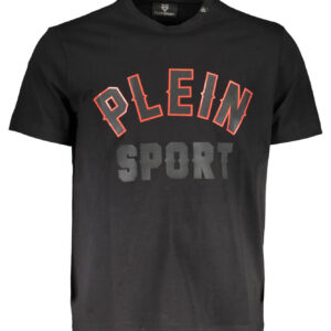 PLEIN SPORT T-SHIRT MANICHE CORTE UOMO NERO