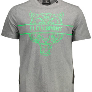 PLEIN SPORT T-SHIRT MANICHE CORTE UOMO GRIGIO