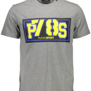 PLEIN SPORT T-SHIRT MANICHE CORTE UOMO GRIGIO