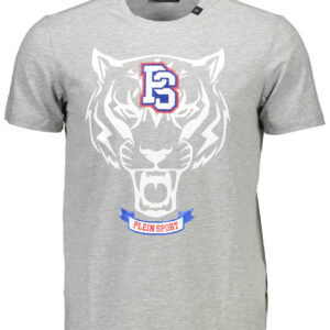 PLEIN SPORT T-SHIRT MANICHE CORTE UOMO GRIGIO